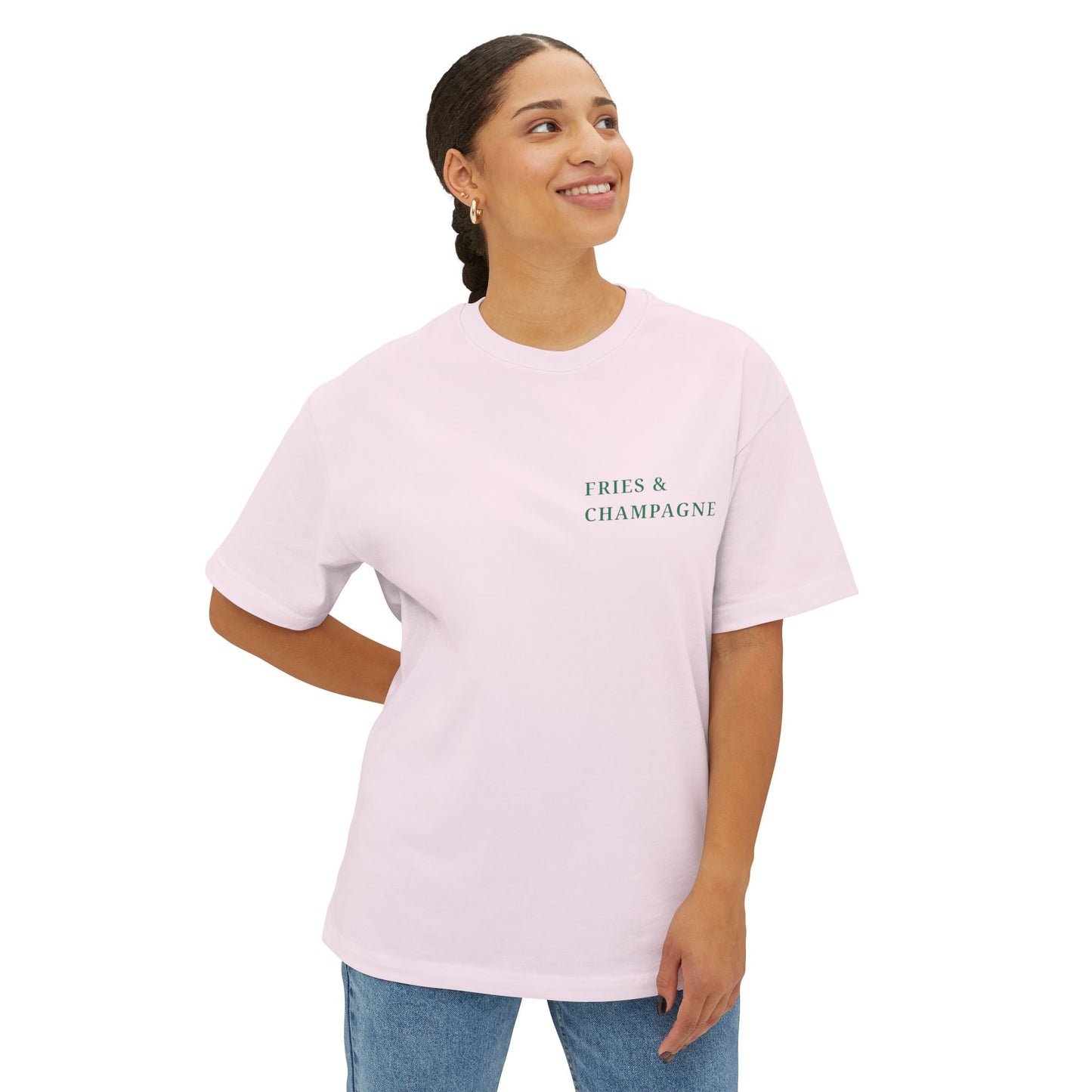 Fries & Champagne Oversized T-Shirt
