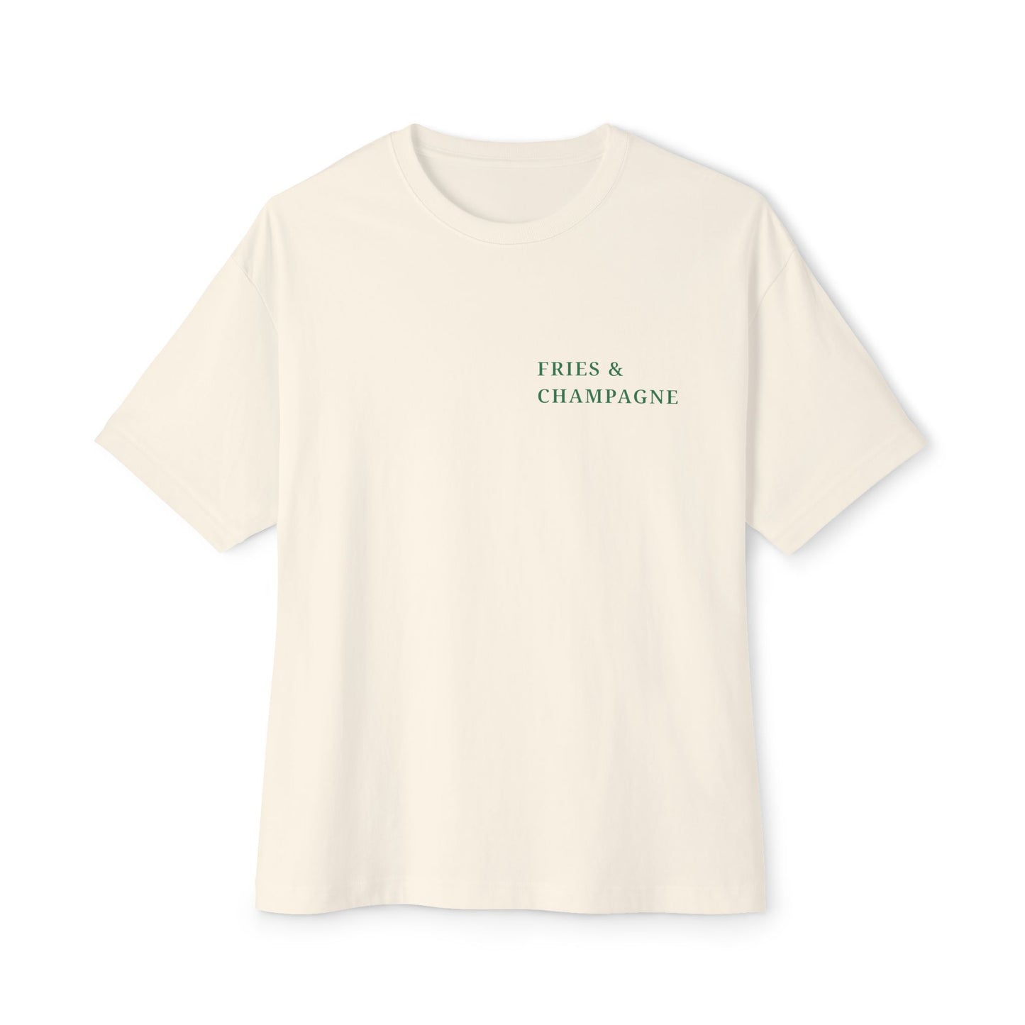 Fries & Champagne Oversized T-Shirt