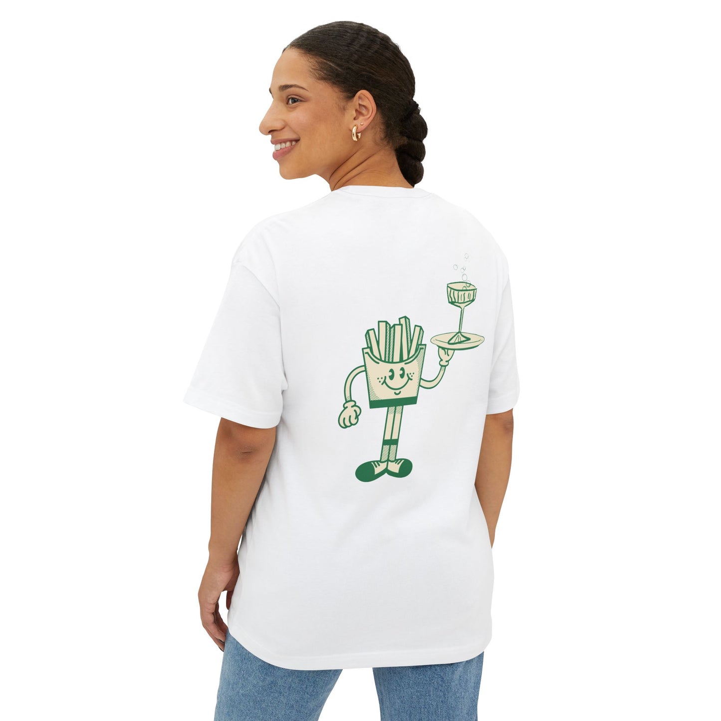 Fries & Champagne Oversized T-Shirt