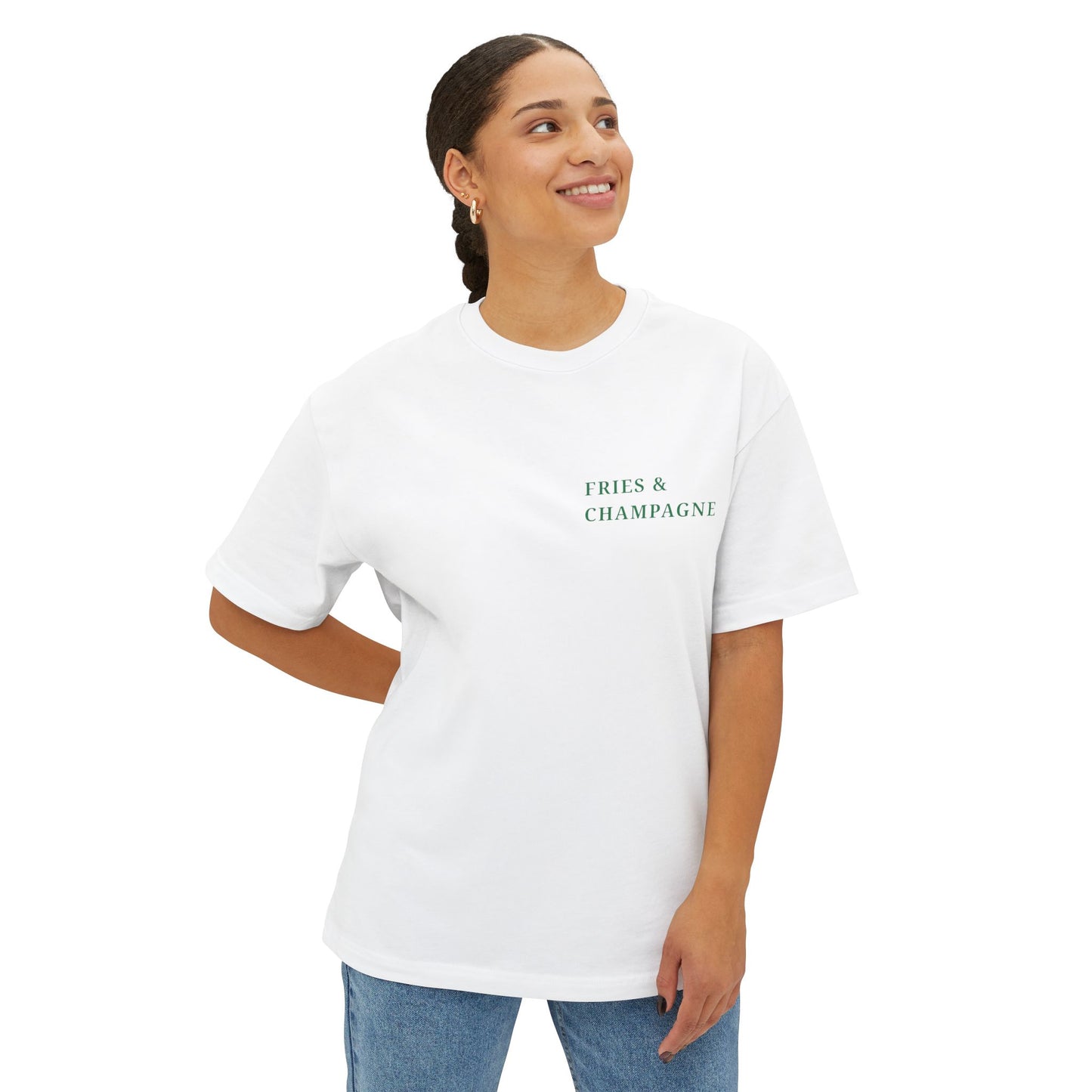 Fries & Champagne Oversized T-Shirt