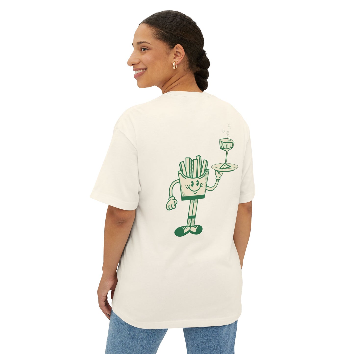 Fries & Champagne Oversized T-Shirt