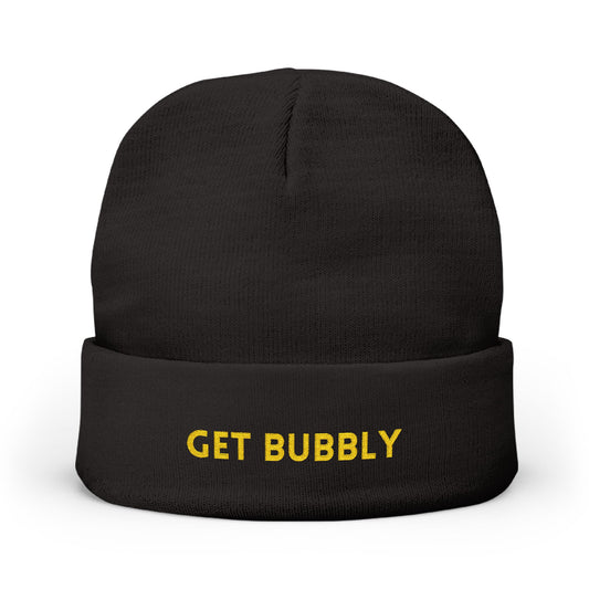 Embroidered Beanie - Get Bubbly Design