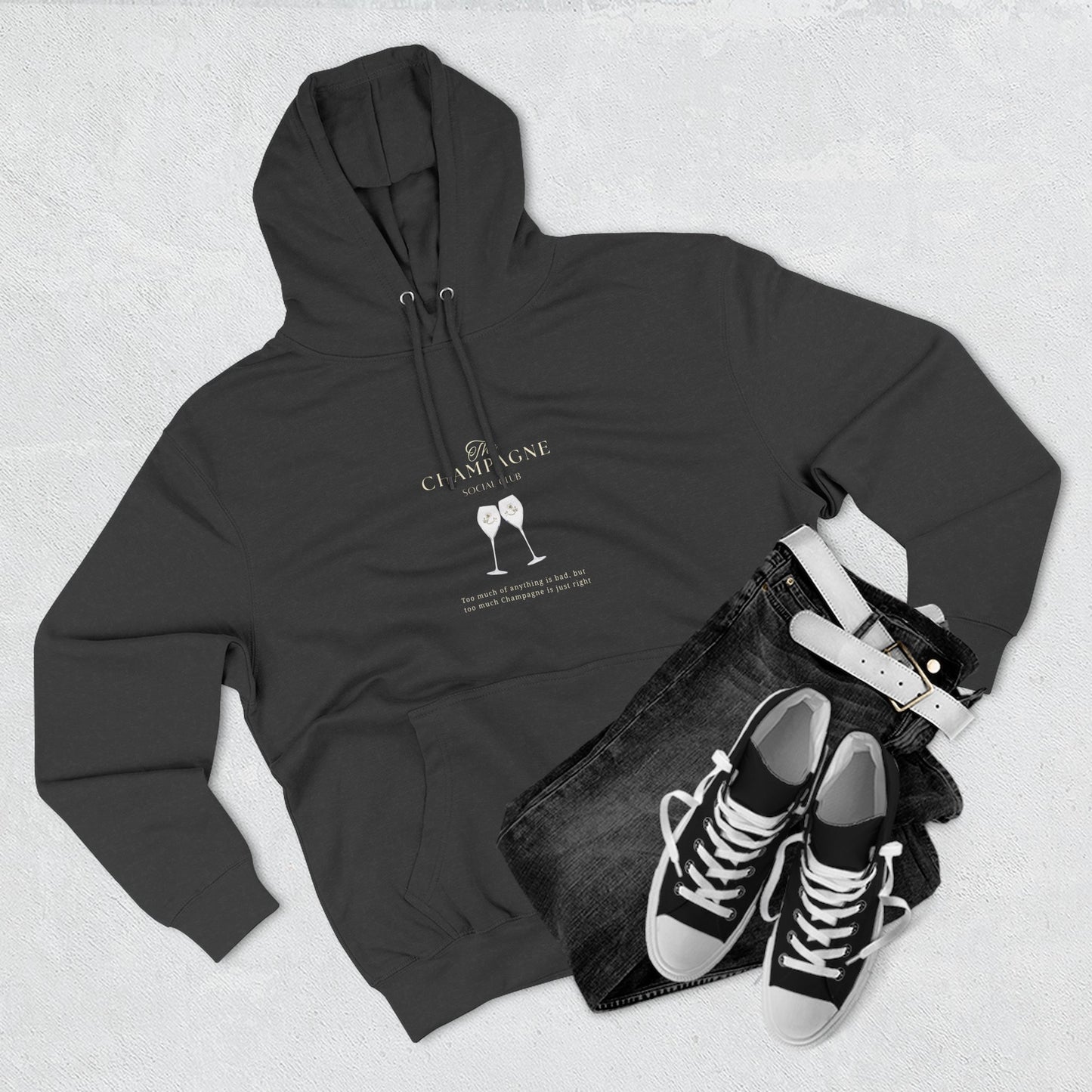 Champagne Social Club Design - Fleece Hoodie