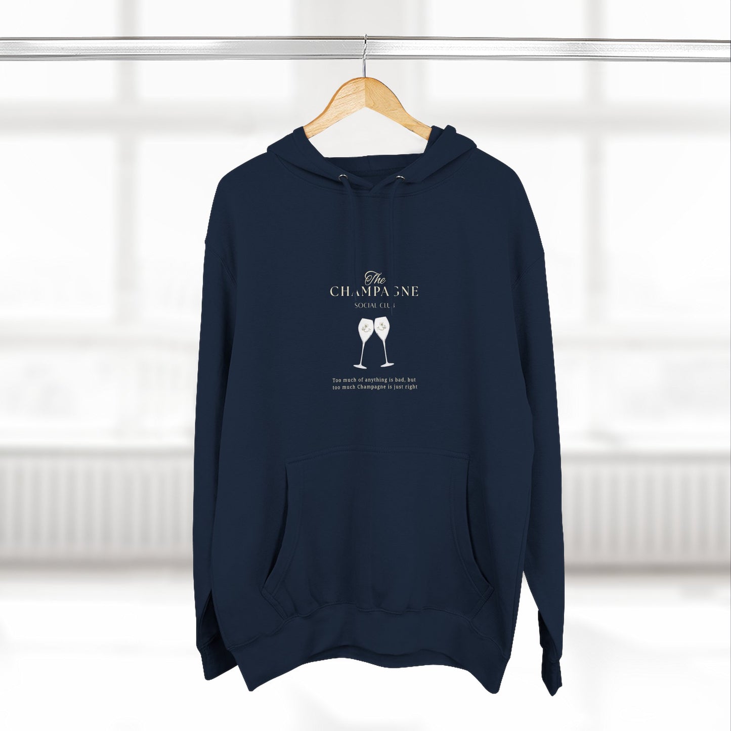 Champagne Social Club Design - Fleece Hoodie