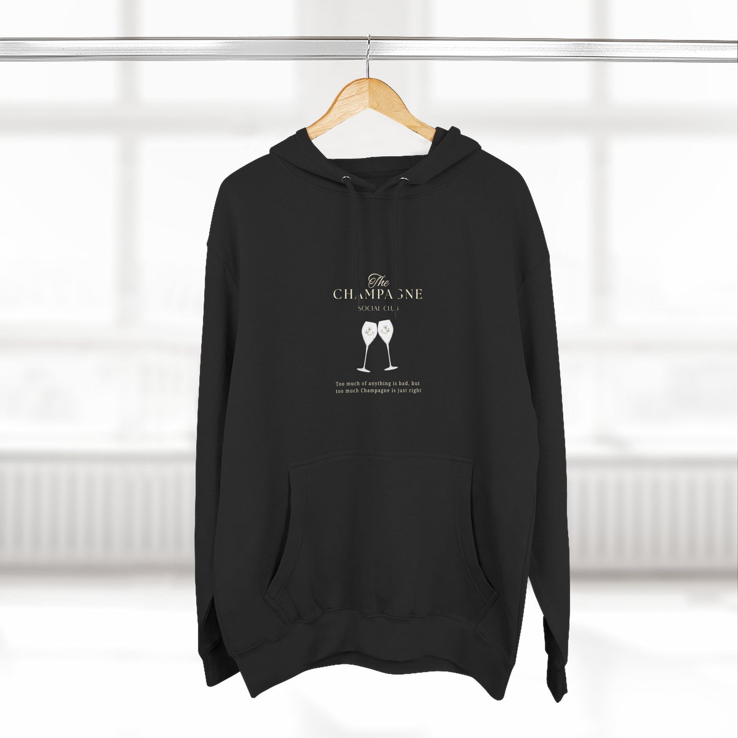Champagne Social Club Design - Fleece Hoodie