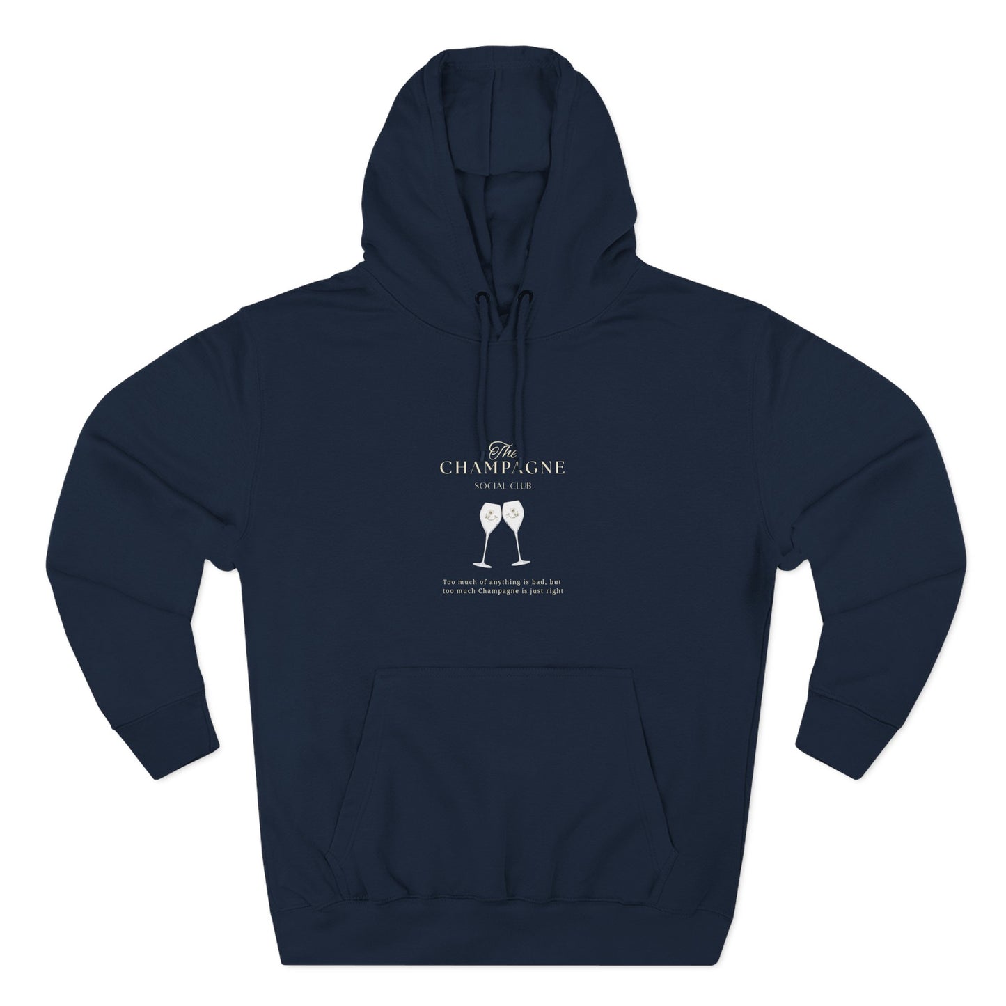 Champagne Social Club Design - Fleece Hoodie