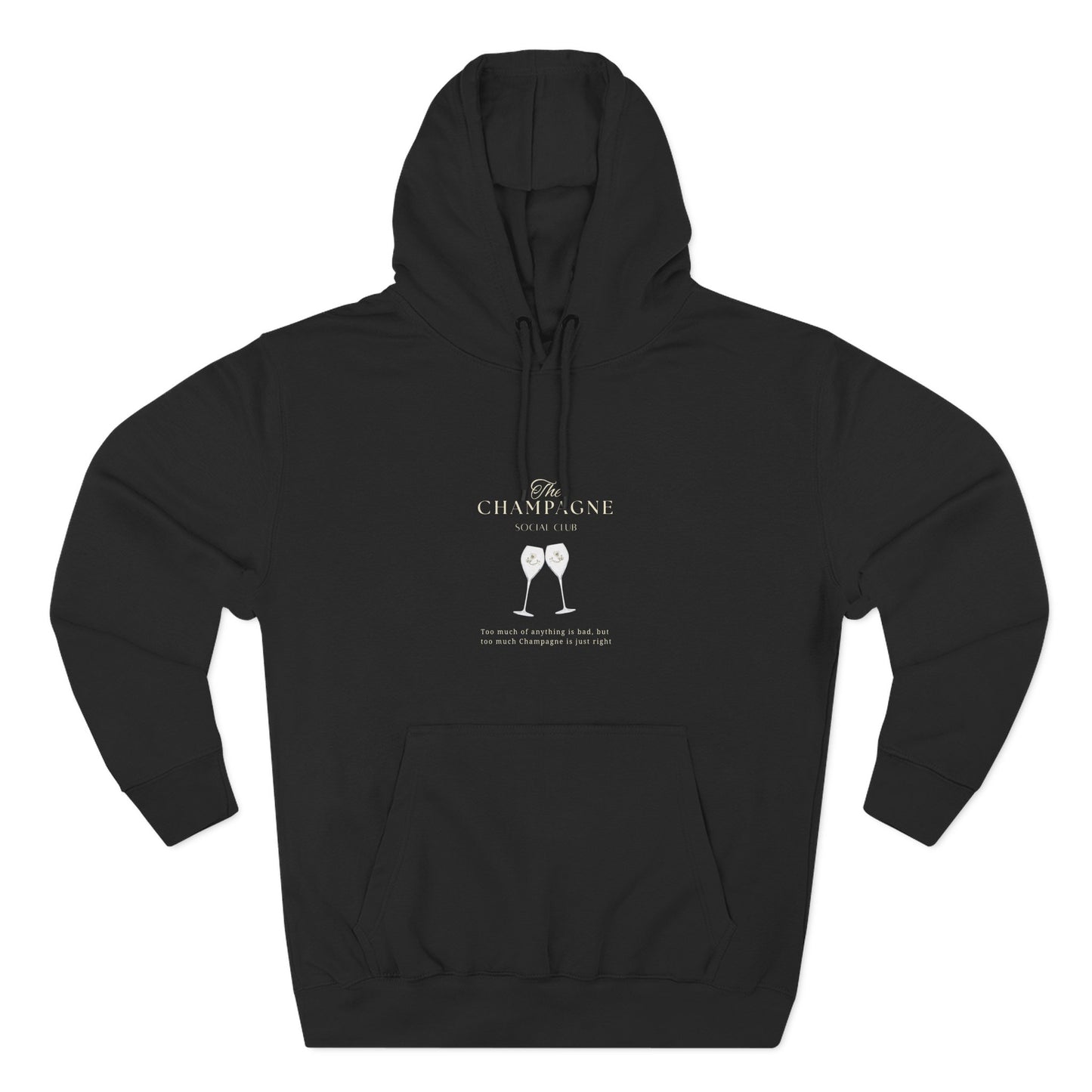 Champagne Social Club Design - Fleece Hoodie