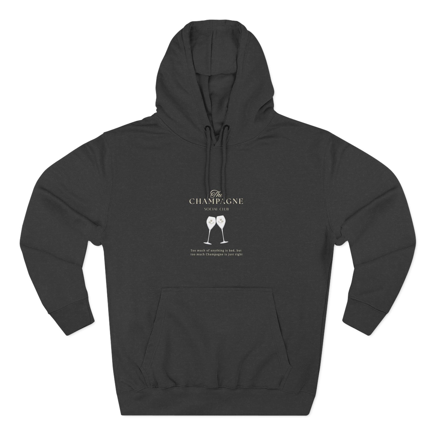 Champagne Social Club Design - Fleece Hoodie