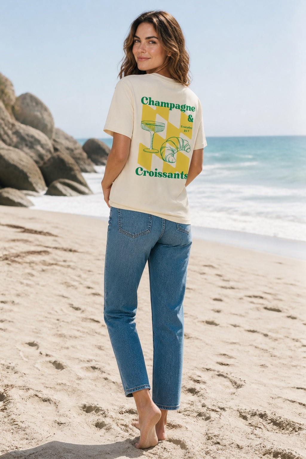 Champagne & Croissant Tee